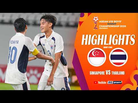 Thailand U19 deklassiert Singapur im ASEAN U19 Championship: 4:0-Kantersieg in Medan