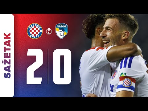 Hajduk Split schlägt Pafos mit 2:0 – Šego und Melnjak ebnen Weg in Runde drei